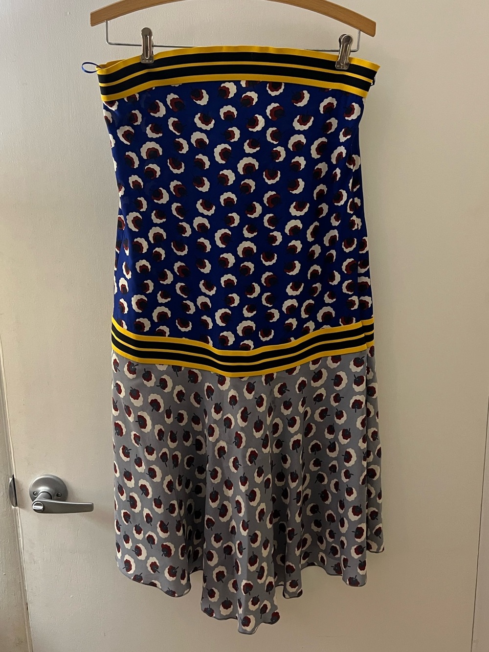Stella McCartney Silk Strapless Blossom Print Dress